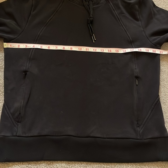 Athleta Retroplush Revive Hoodie Black Sweatshirt Size M - Picture 3 of 10